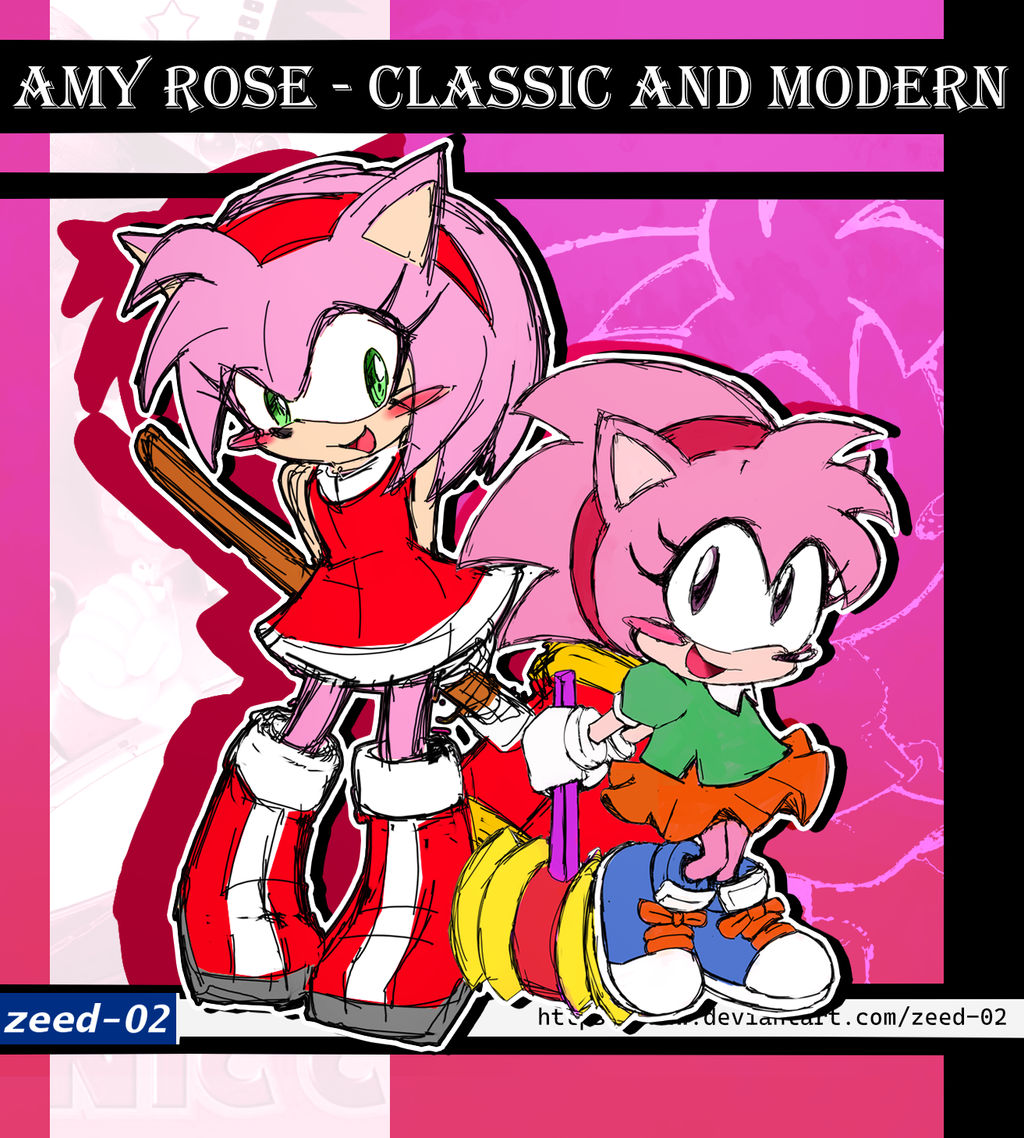 Sus Amy Amy Rose classic and modern - Sonic by zeed02 on DeviantArt