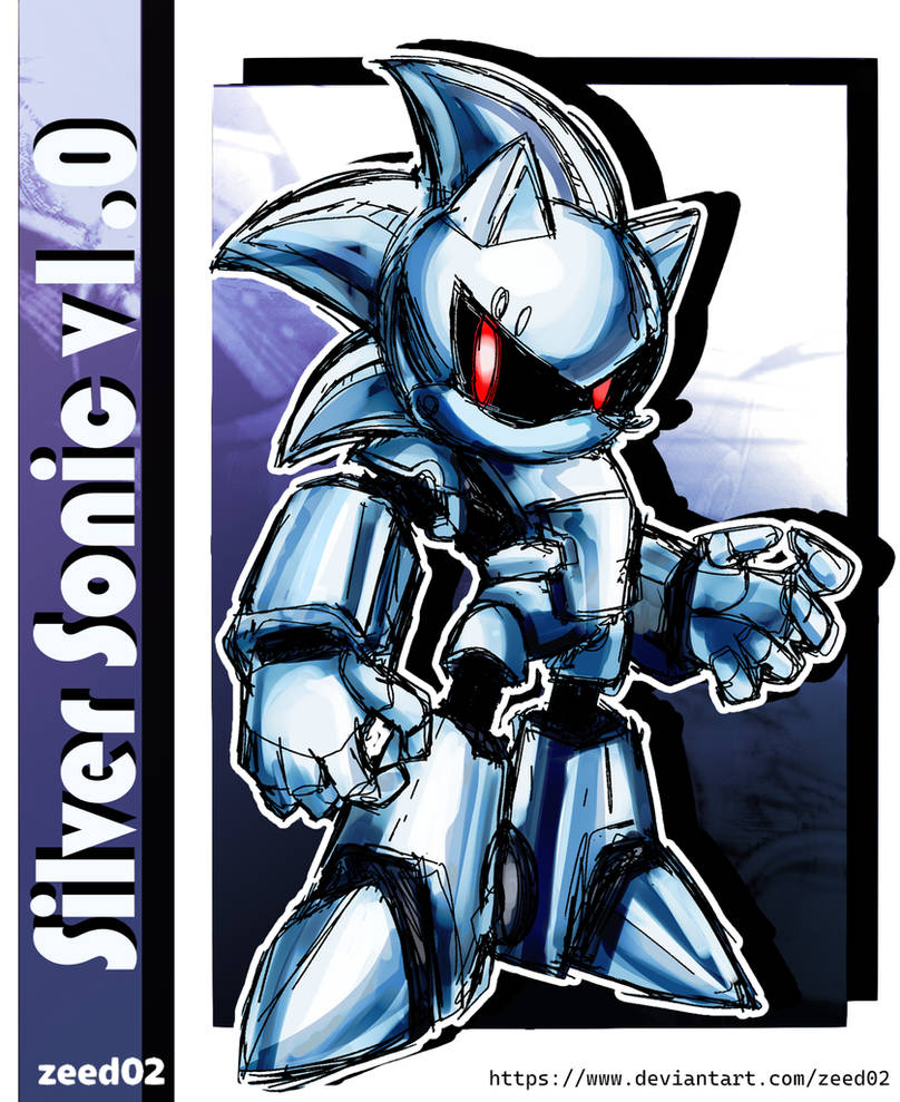 Sliver Archie Silver Sonic v1.0 - Archie Comics (Color) by zeed02 on DeviantArt