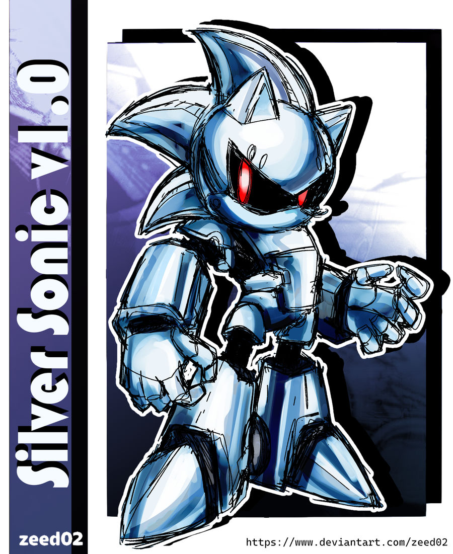 Silver Sonic v1.0 - Archie Comics (Color) by zeed02 on DeviantArt