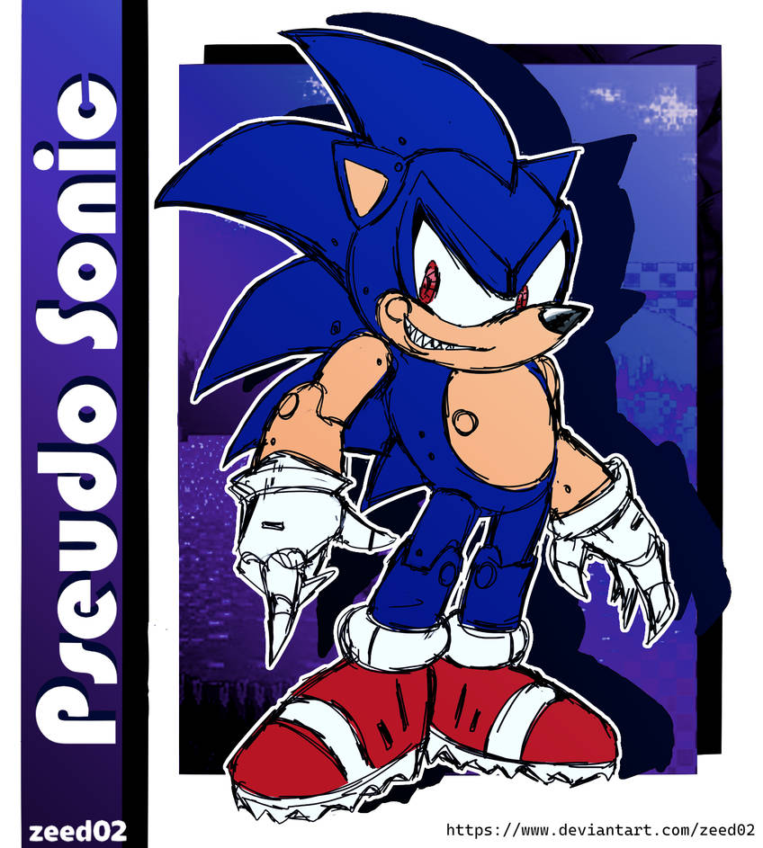 Pseudo Sonic (AoStH Archie) - redesign by zeed02 on DeviantArt