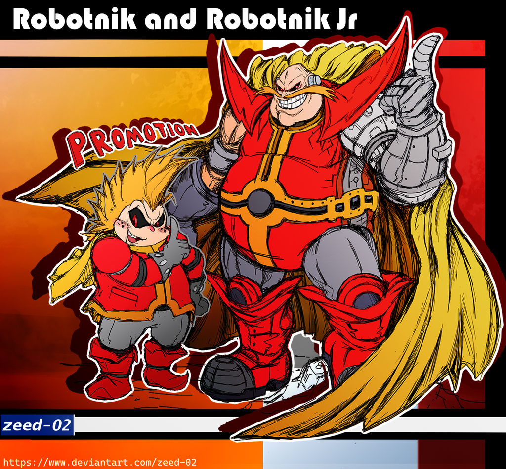 Robotnik And JR Archie + SatAM + AoStH - Redesign by zeed02 on DeviantArt