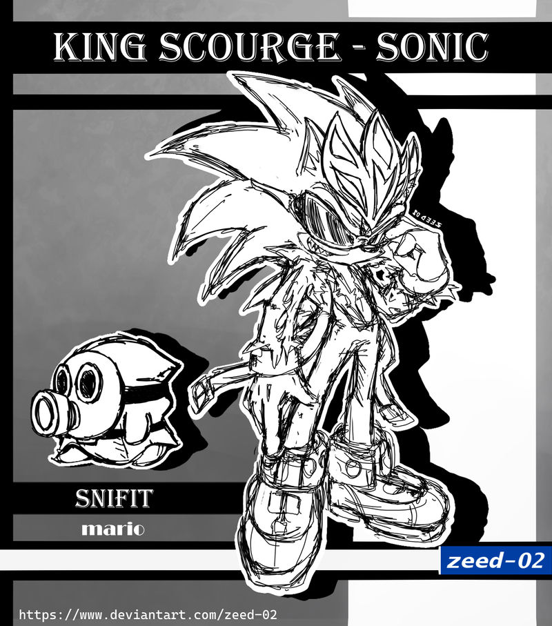 King Scourge Sonic and Snifit mario (Lineart) by zeed02 on DeviantArt