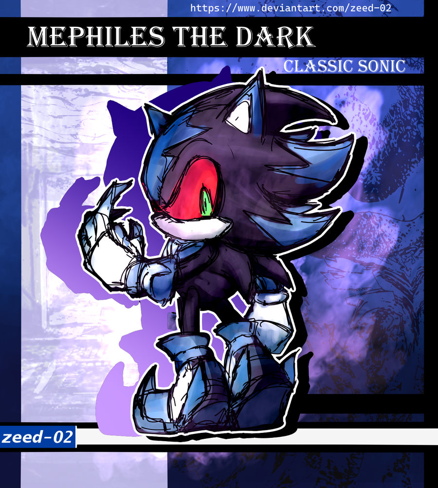 Mephiles the dark shadow - Classi Sonic redesign