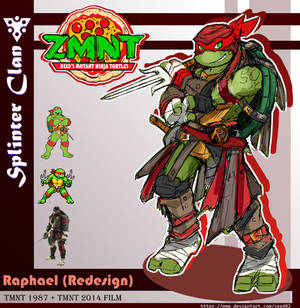 ZEED Ninja Turtles : Raphael TMNT 1987 + 2014 film