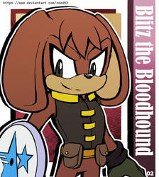 Blitz the Bloodhound - Sonic OC Commission PART 2