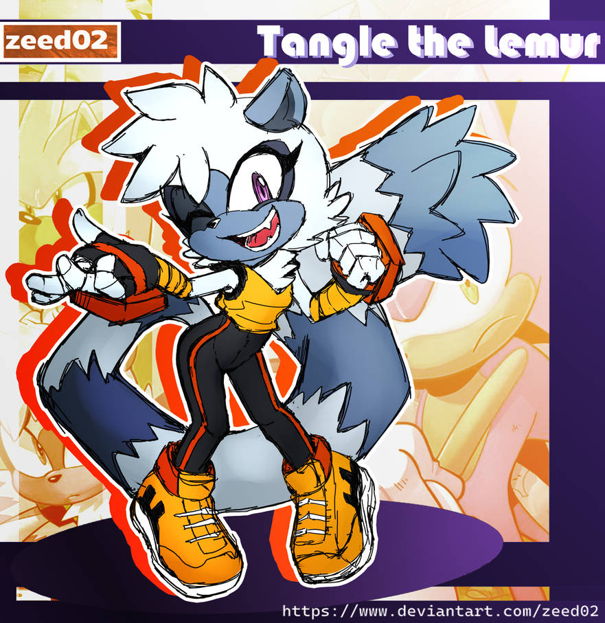 Tangle the Lemur Color - full body (Color ) by zeed02 on DeviantArt