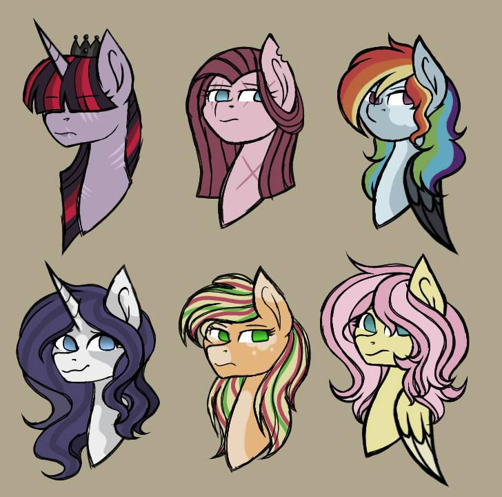 Mlp Abyssverse - Mane 6 by Obsidiean on DeviantArt