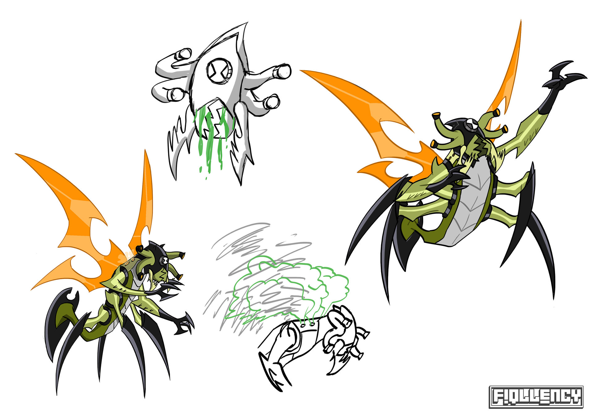 Ben 10 (Original) redesign part 2 by Fiqllency on DeviantArt