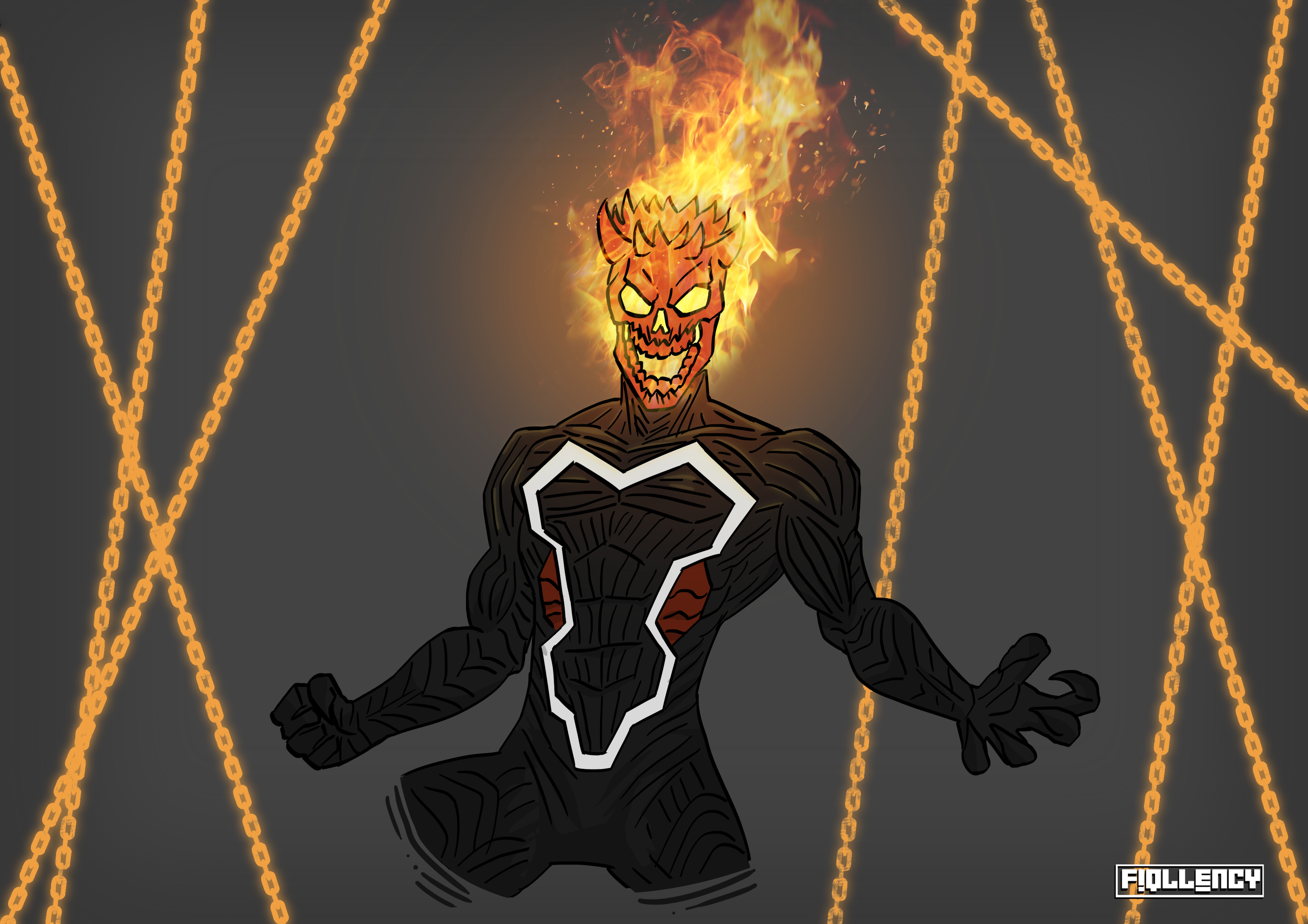 Ghost Rider Ruling Hell Ghost Rider: King of Hell by Fiqllency on DeviantArt