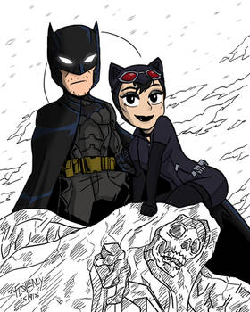 Batman and Catwoman Chibi