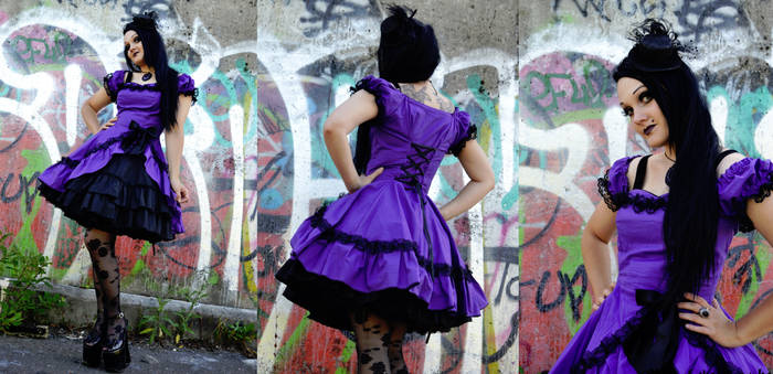 Gothic Lolita Purple Dress