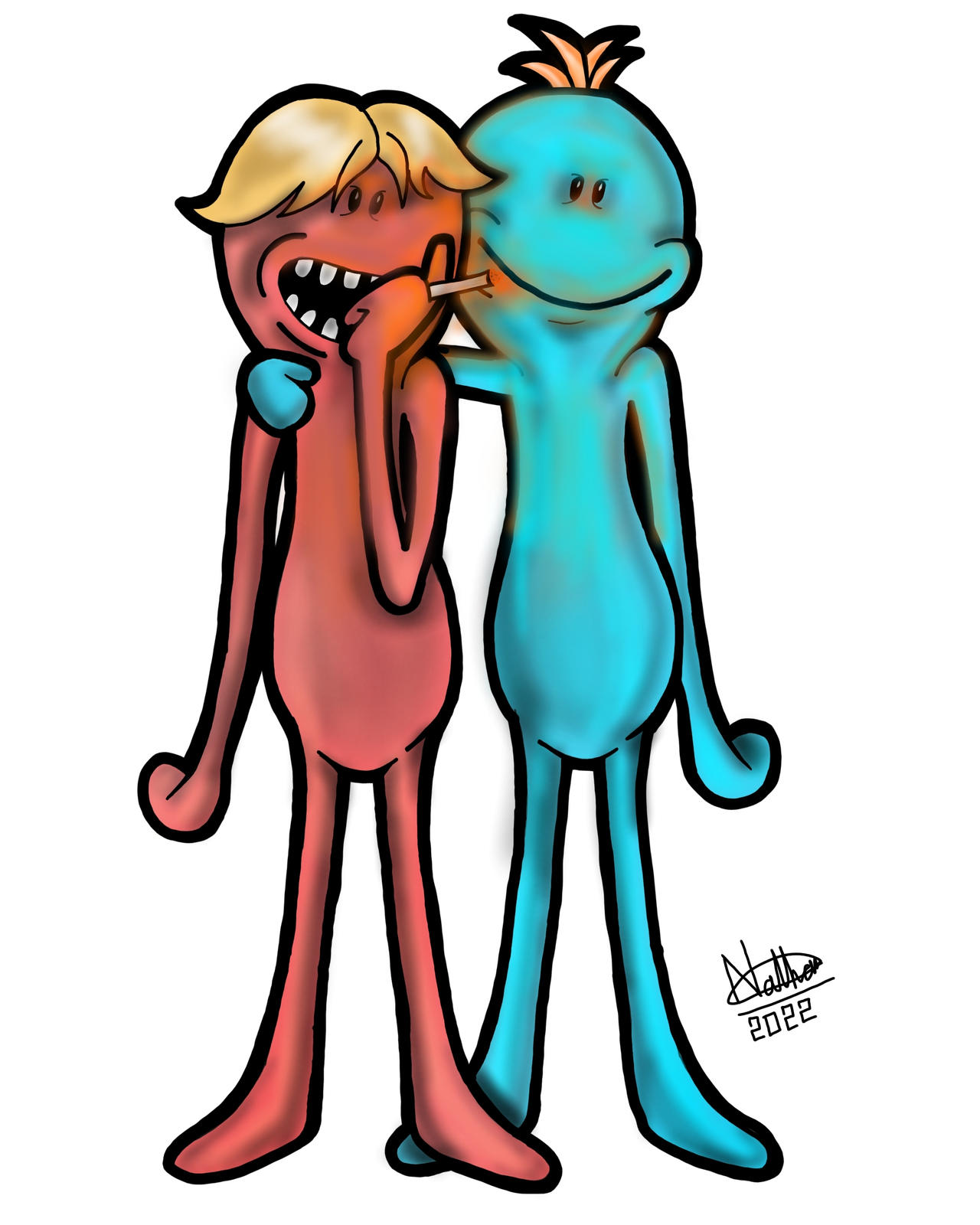 Compadre Drawing Mr meeseeks his Kirkland Compadre. by nathillustrates on DeviantArt