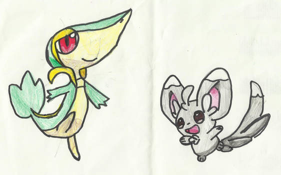 Snivy and Miccino
