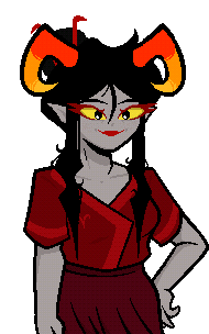 A gif of multiple custom made portraits of Damara Megido with multiple different expressions.