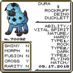 PKMNation: Dura Reference Sheet