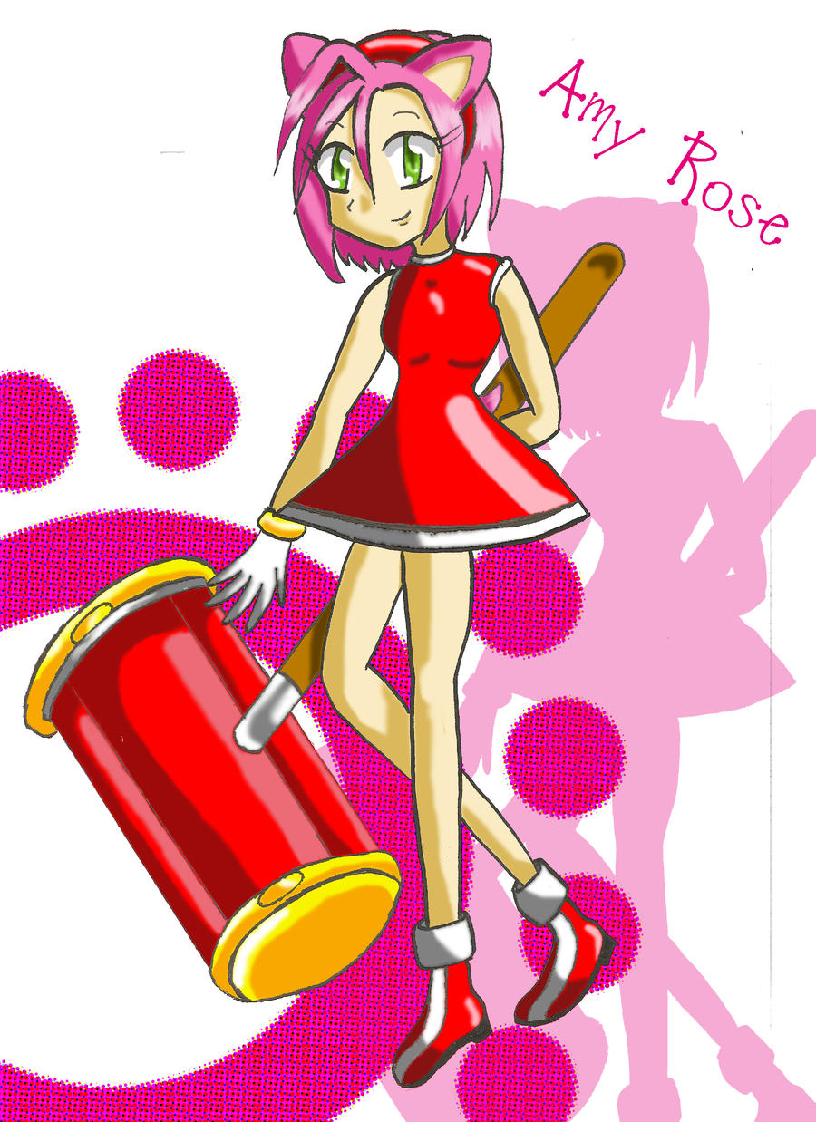 Amy Rose human form by ChocoKoppta on DeviantArt