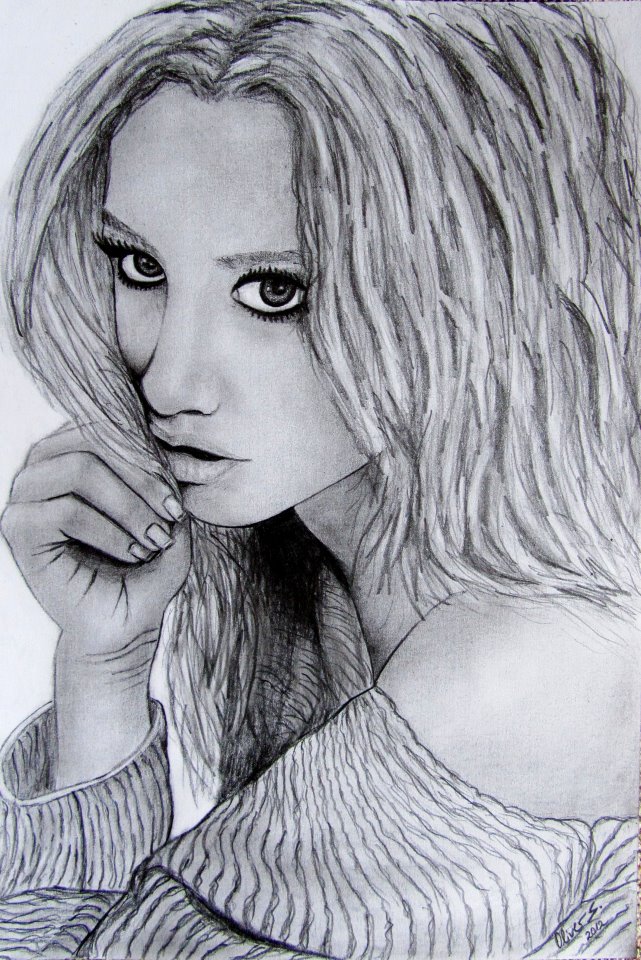 Ashley Tisdale (portrait drawing)