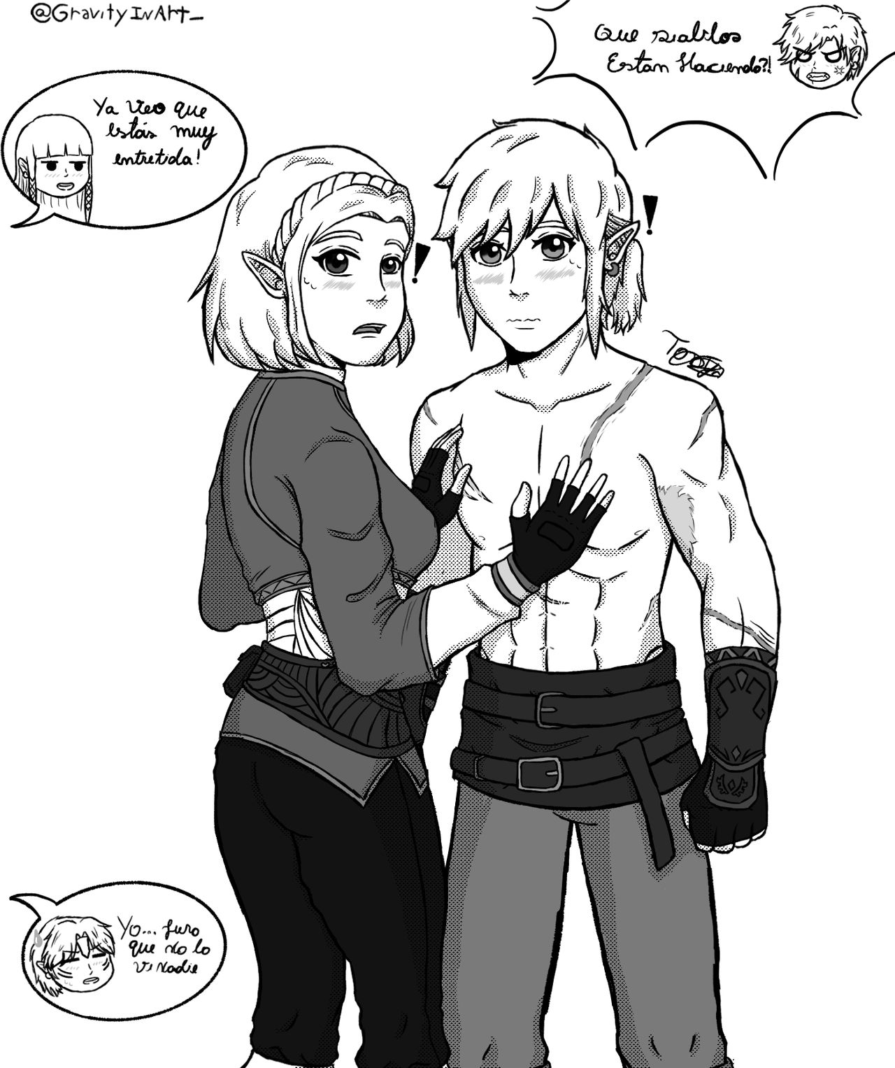 Zelda x Link interrupted Version 1 (TOTK) by PrincessKairi00 on DeviantArt