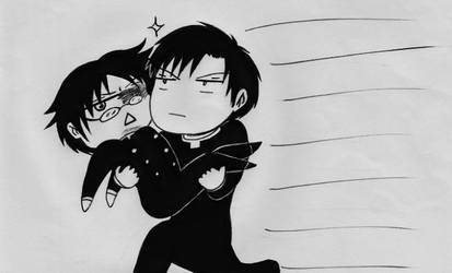 Watanuki and Doumeki Awaaaay by Batsu13angel