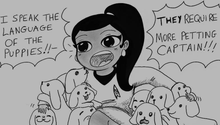 Uhura the Puppy Whisperer