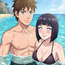 A day at the beach alone together (Hinata Hyuga)