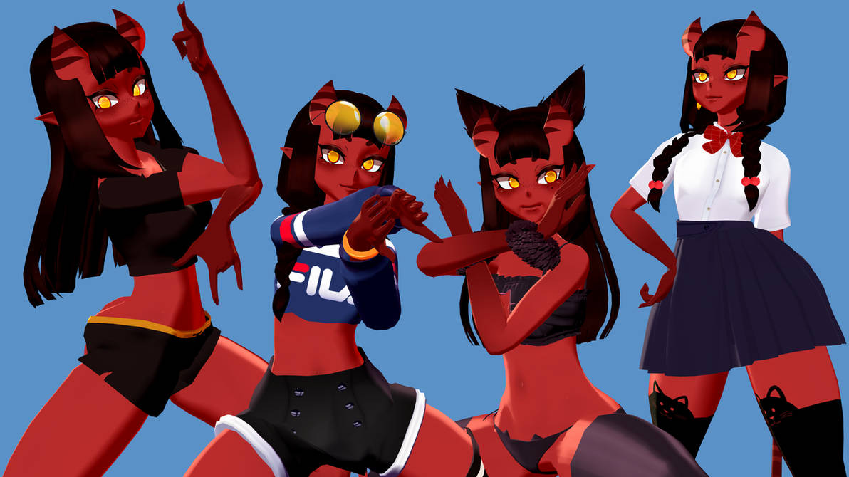 Meru Clicker MMD - Smaller and Bigger w/ Meru The Succubus by cuqqyAnimation on ...