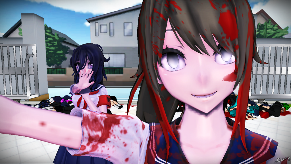 {MMD} Yandere and Oka Ruto Selfie