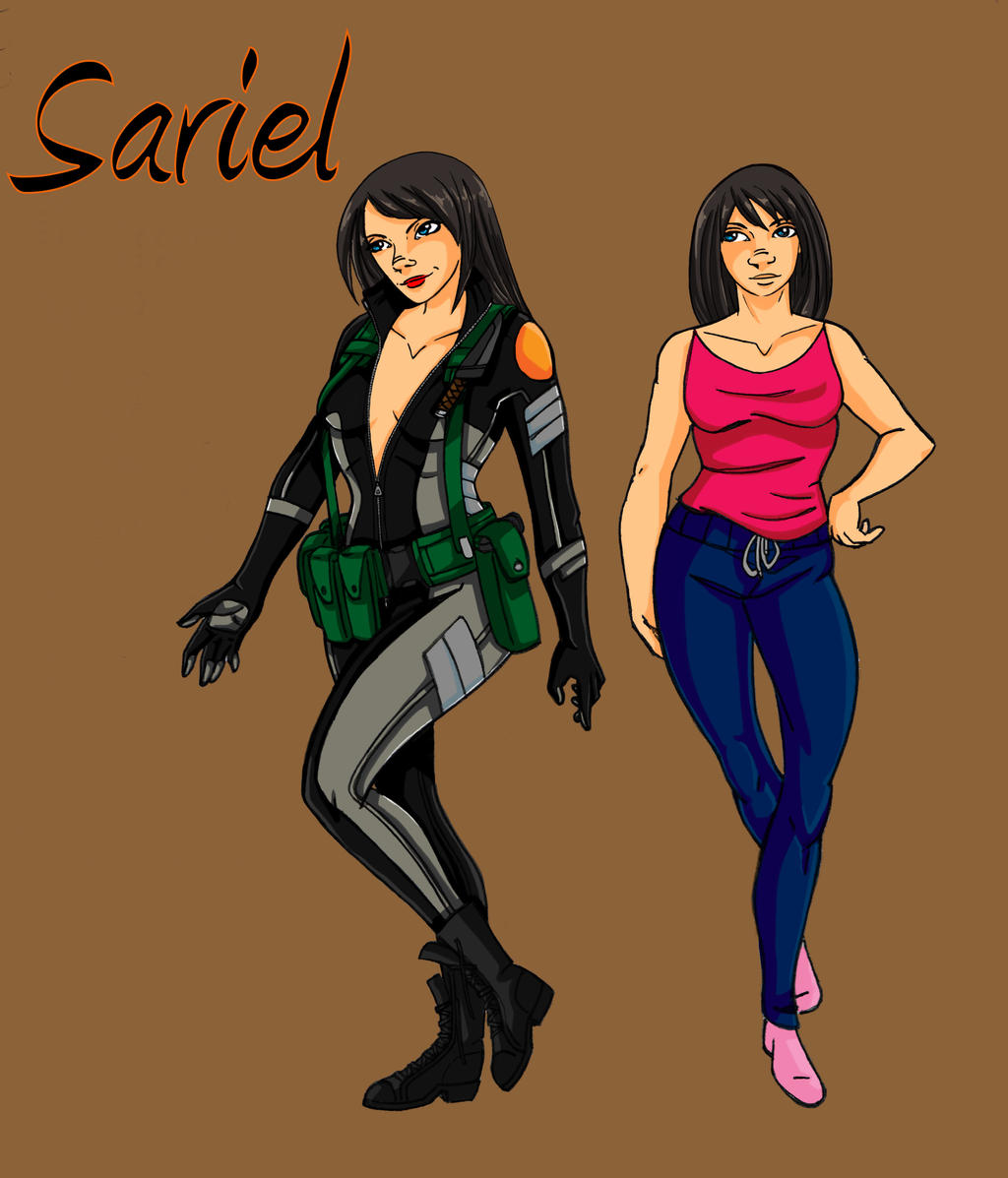 Sariel character sheet thing by Fanglicious