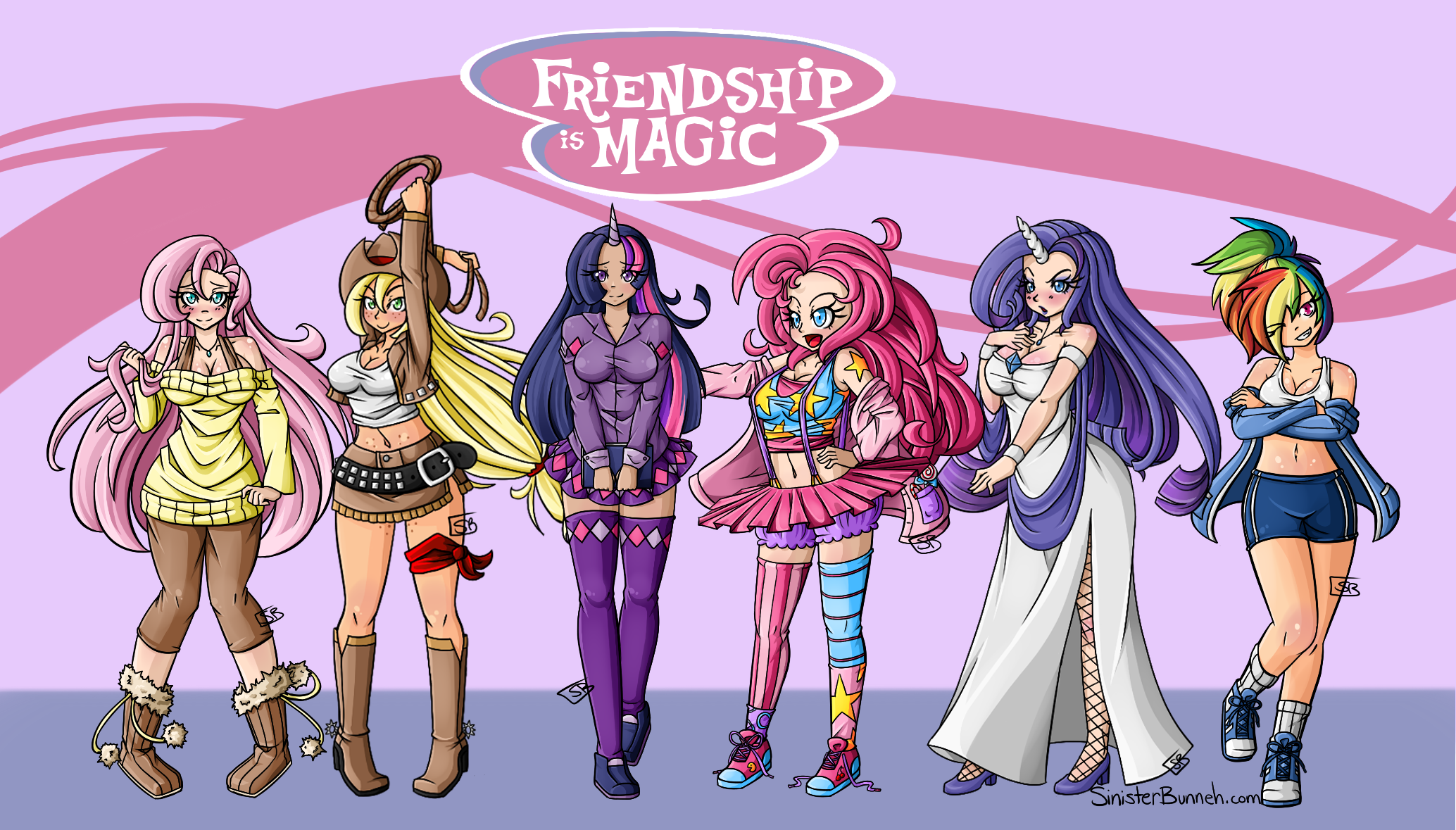 MLP - Mane 6 by SinisterBunneh on DeviantArt