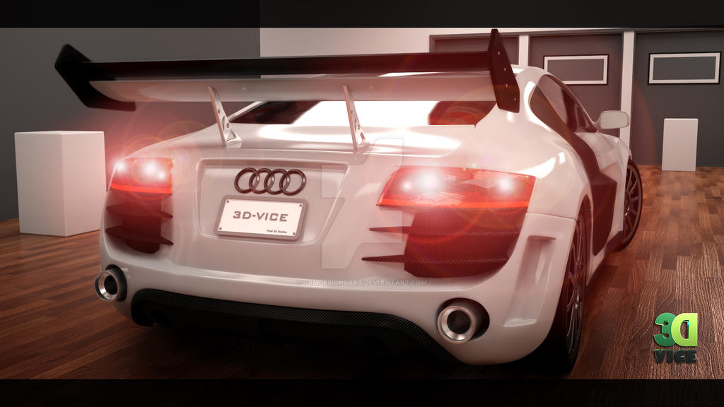 Audi R8_Rear Perspective by LRMdesignsArt on DeviantArt