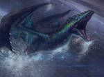 Blue Dragon From Water by misi006