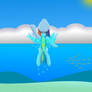 Rainbow Dash In The Sea