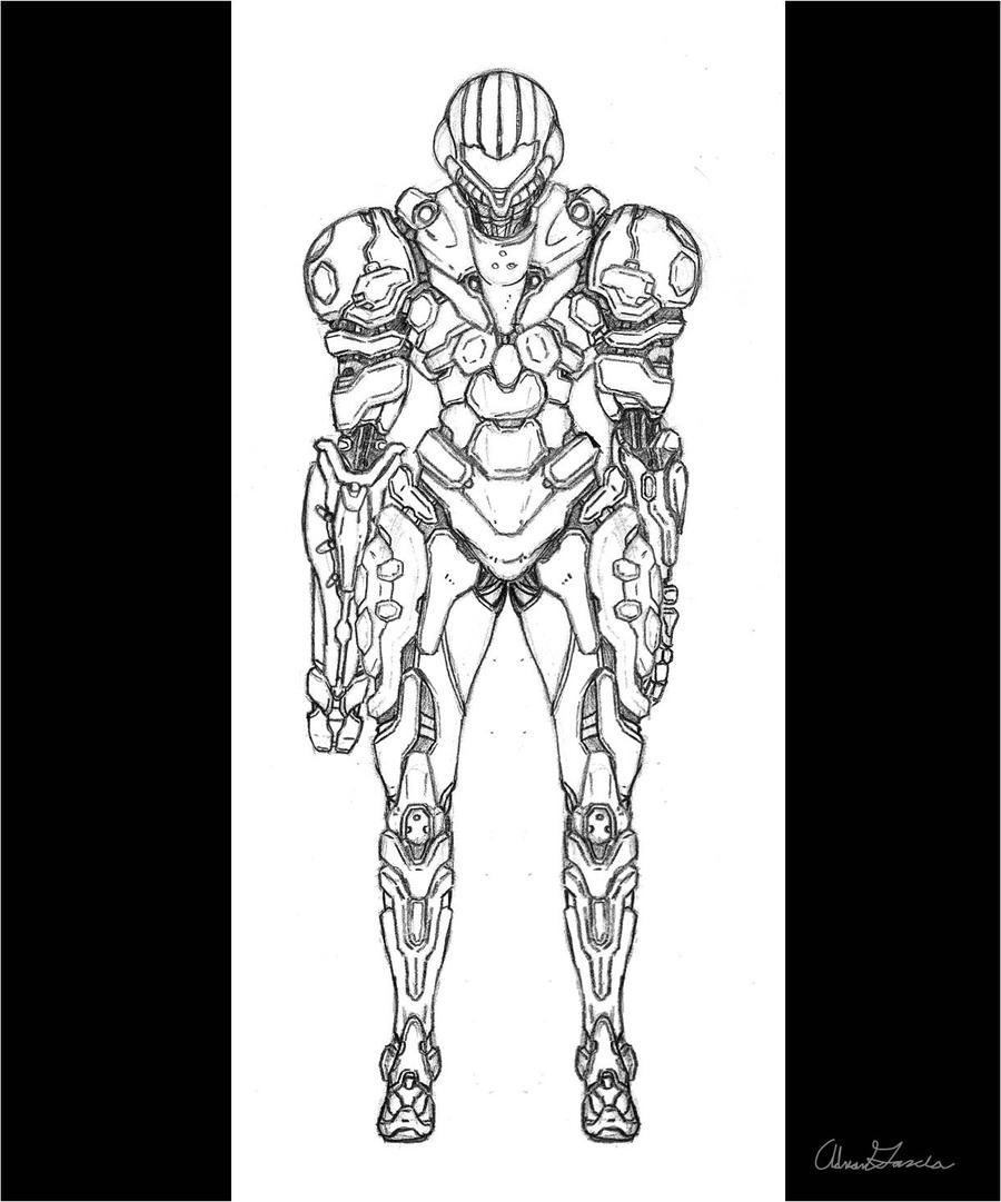 Samus Aran AD suit by triatholisk on DeviantArt