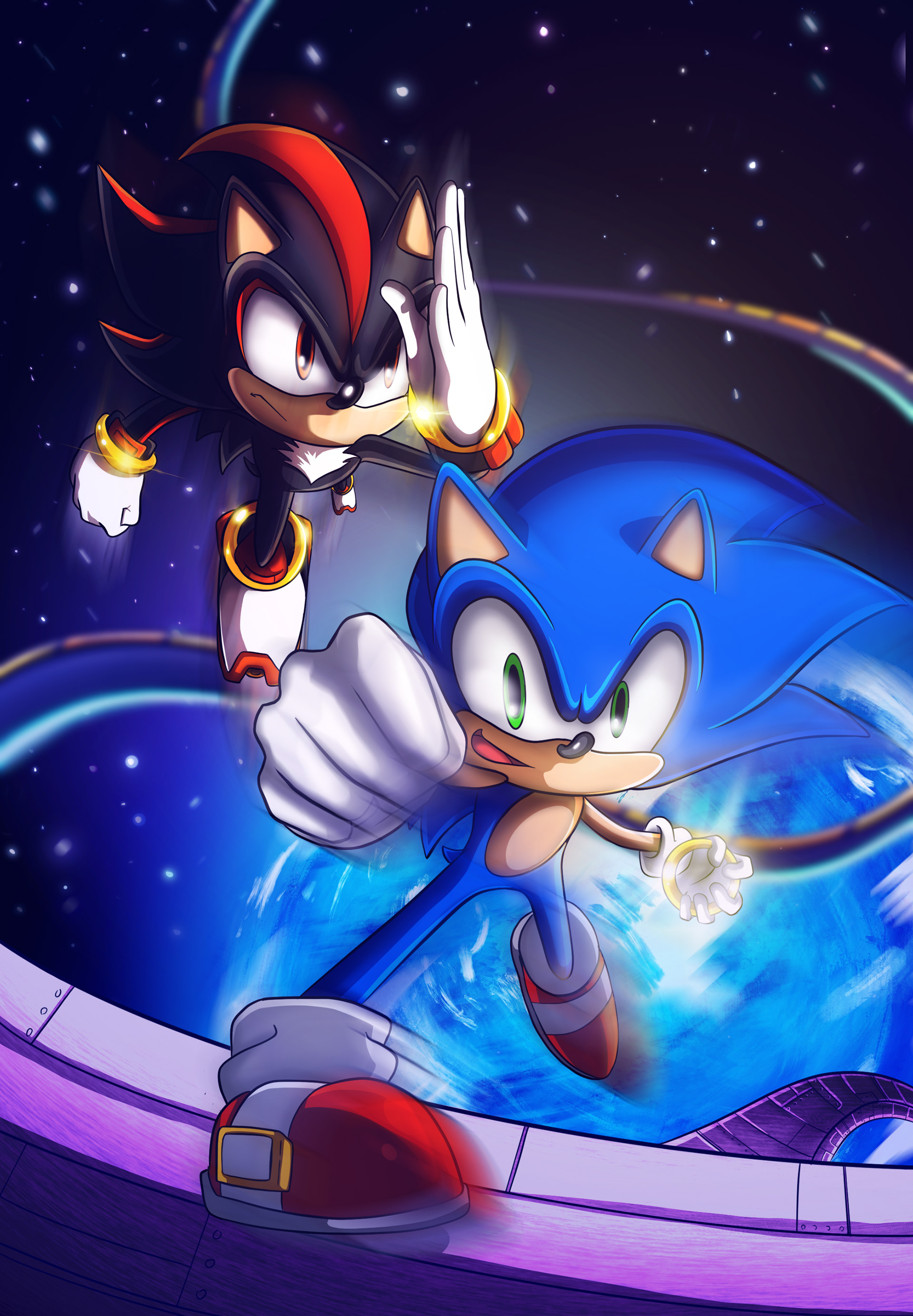 Hyper Sonic Hyper Shadow sonic adventure-2 by Sonic-fanart-guys on  DeviantArt