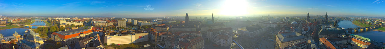 Dresden autumn panorama