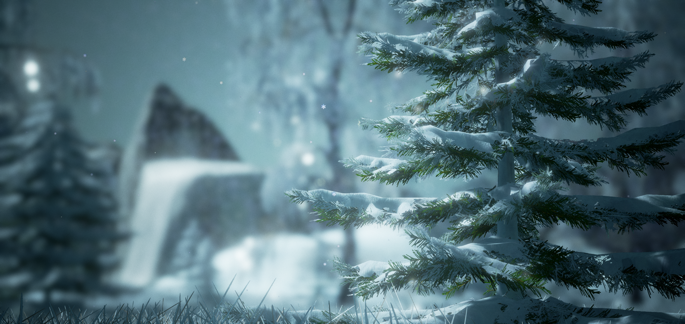 Snowy Mountainside (Unreal 4)