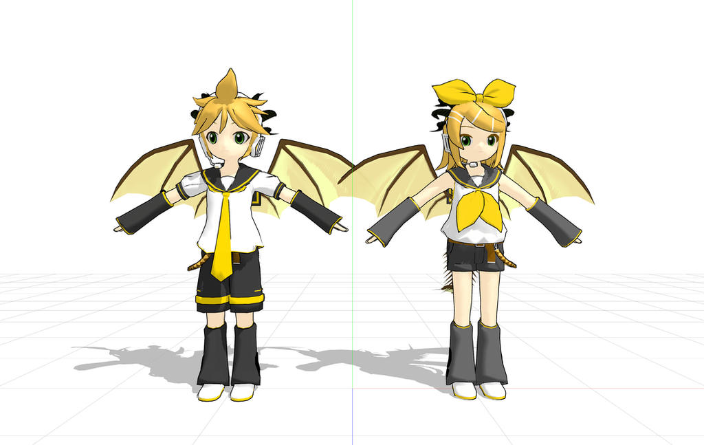 Mmd Chibi Rin .:MMD:. Chibi Dragon Len and Rin (Model W.I.P.) by Miku-Nyan02 on ...