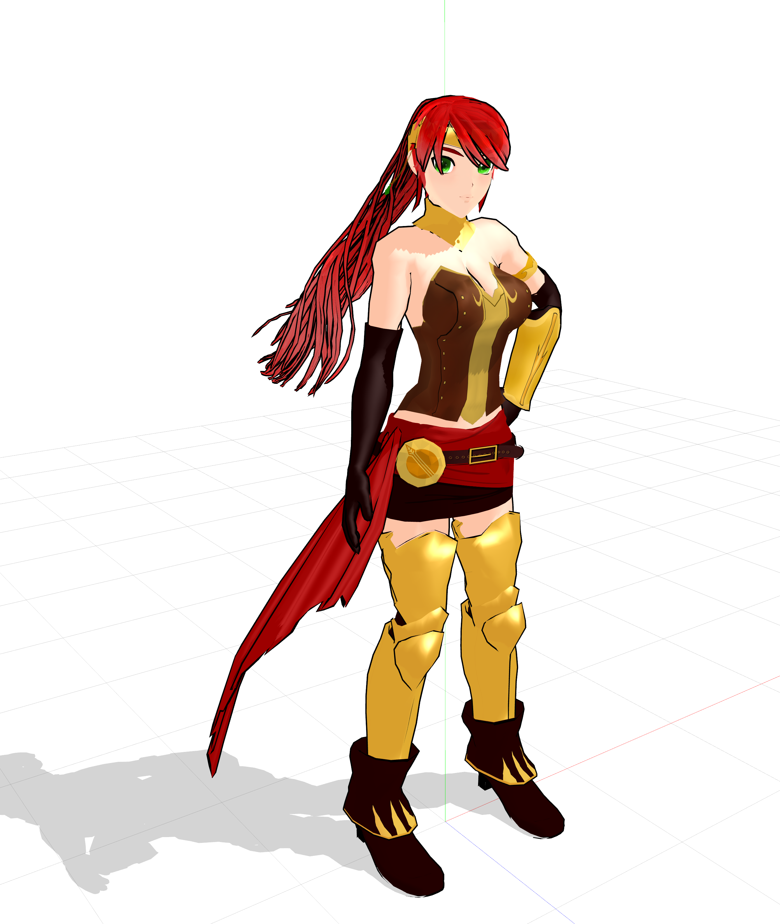 .:MMD+RWBY:. Pyrrha Nikos model :D