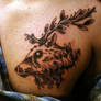 Original Elk Design and Tattoo