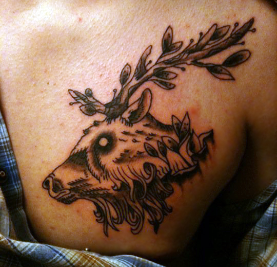 Original Elk Design and Tattoo