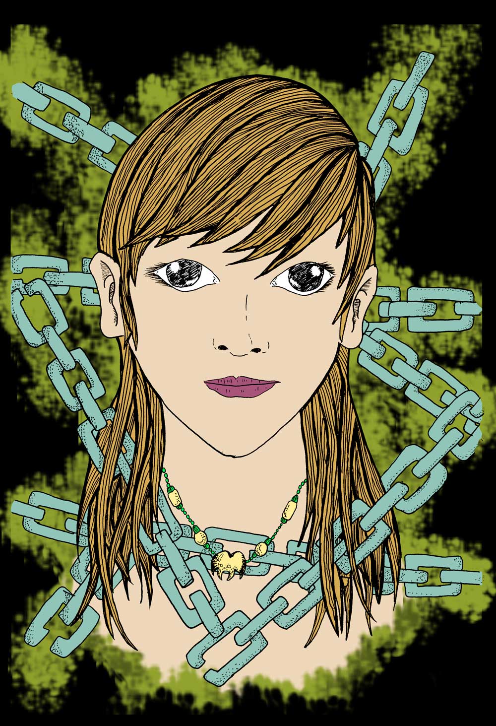 Girl-in-chain by zulfi21 on DeviantArt