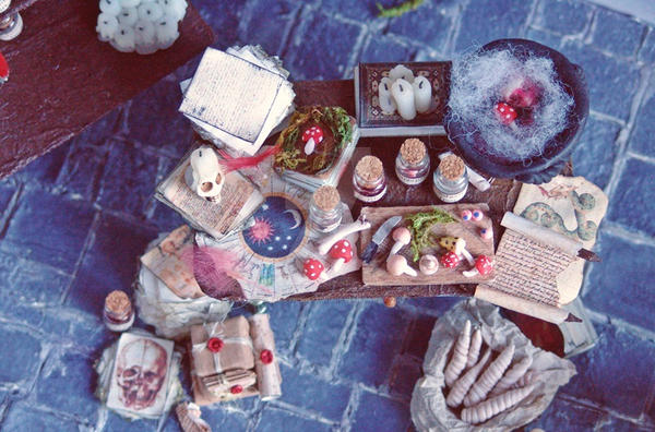 Poisoned Table Poison Table dollhouse by CraftyNightOwl on DeviantArt
