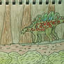 stegosaurus drawing 