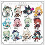 (Open 2/12) Chibi Adoptable 105-116