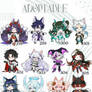 (Open) Chibi Adoptable 298-309