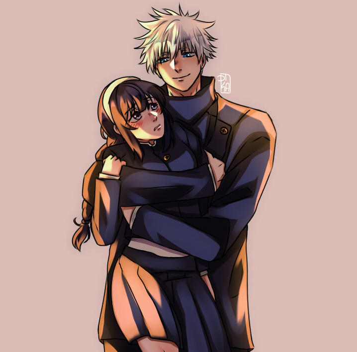 Gojo Saving Riko Gojo and Riko by dika-cchi on DeviantArt