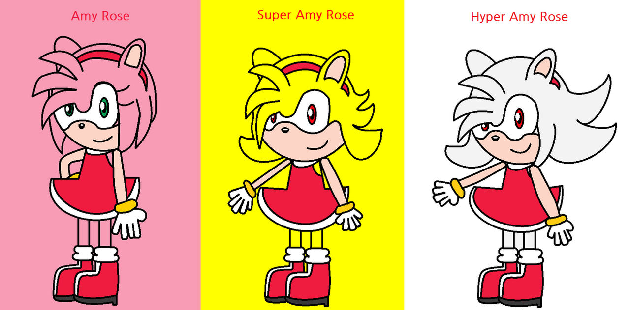 Hyper Sonic and Hyper Amy by ShadowLifeman on DeviantArt