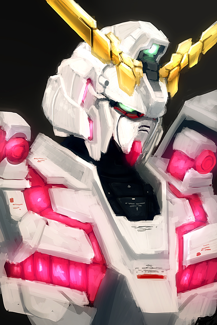 Gundam Unicorn - Sketch paint