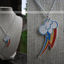 mlp: rainbow dash necklace