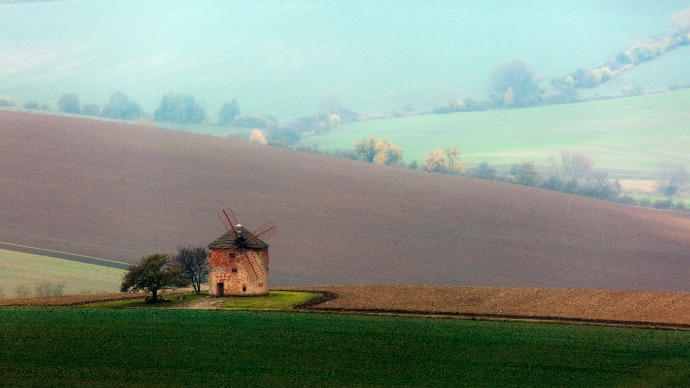 Windmill on Moravian waves